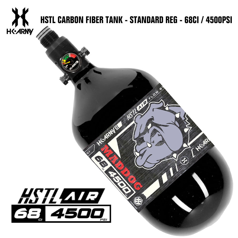 HK Army HSTL 68/4500 Carbon Fiber HPA Compressed Air Paintball Tank System - Standard Reg
