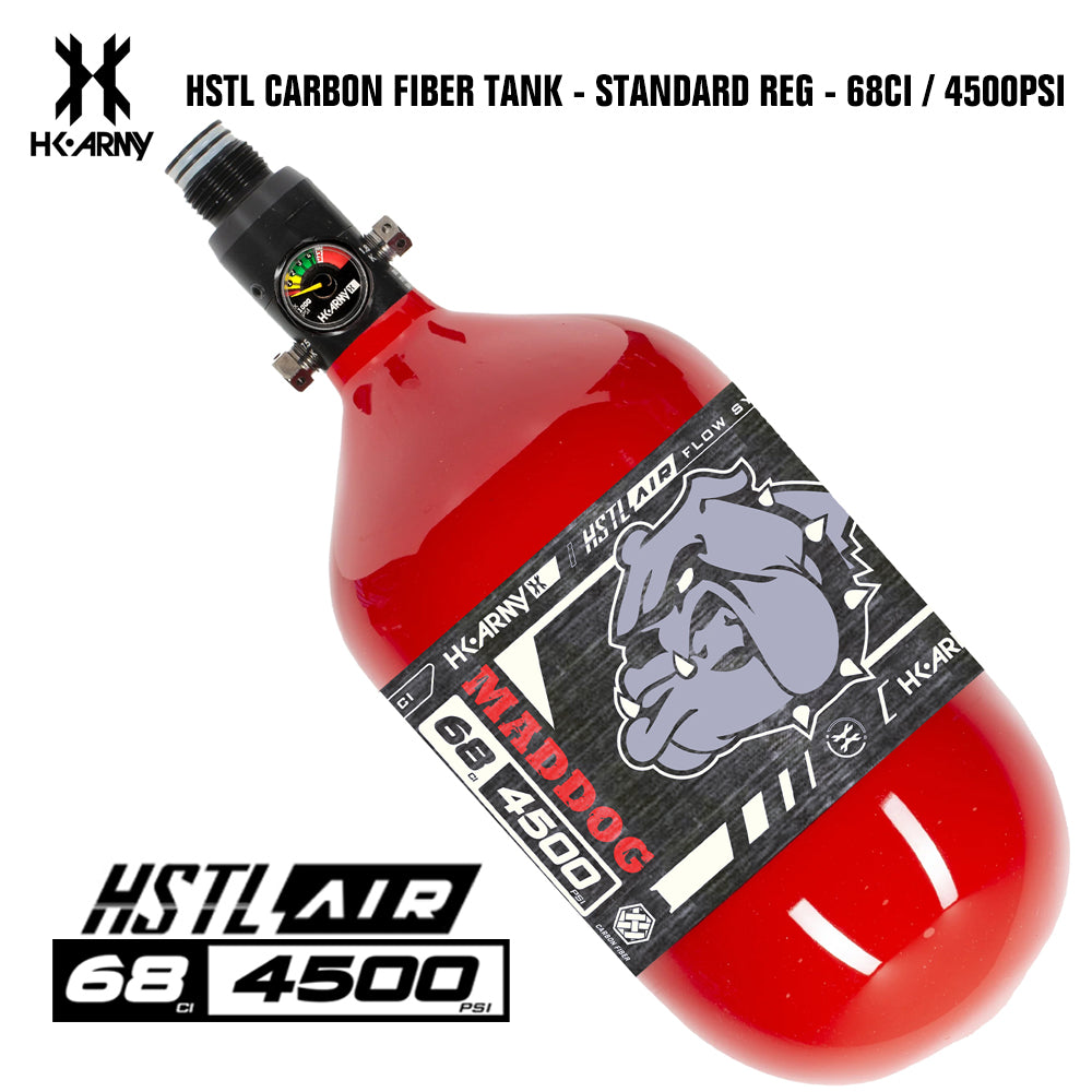 HK Army HSTL 68/4500 Carbon Fiber HPA Compressed Air Paintball Tank System - Standard Reg