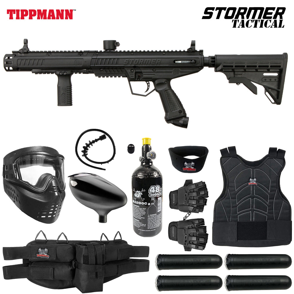Maddog Tippmann Stormer Protective HPA Paintball Gun Marker Starter Package