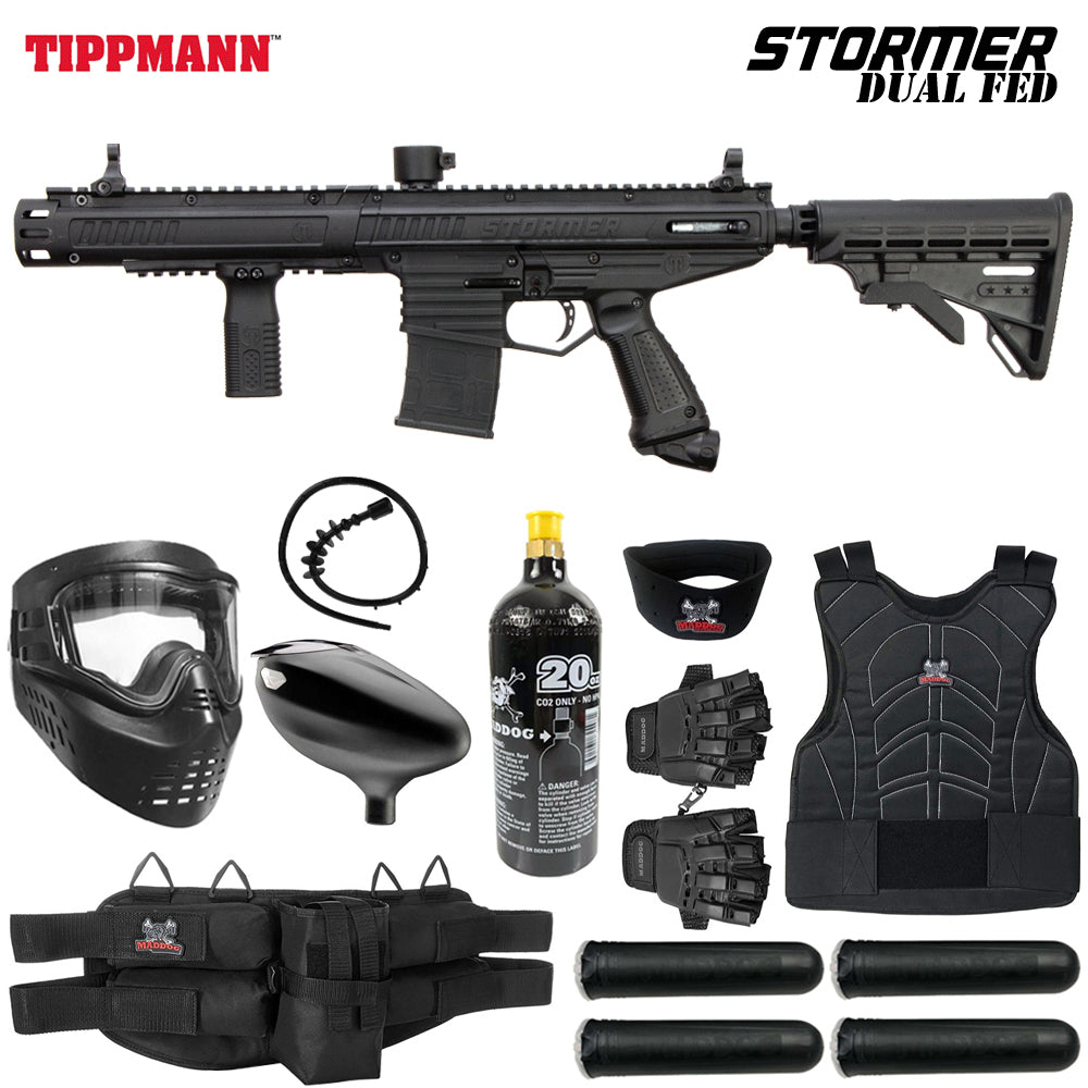 Maddog Tippmann Stormer Protective CO2 Paintball Gun Marker Starter Package