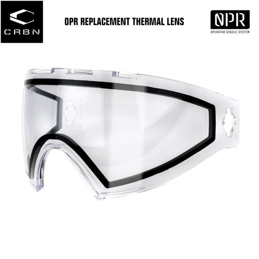 CLEARANCE Carbon Operator OPR Paintball Goggles Mask Replacement Thermal Lens - CLEAR
