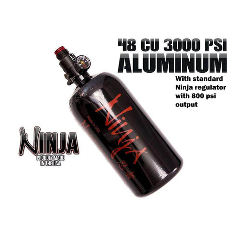 Ninja Paintball 48/3000 Aluminum Compressed Air HPA Tank - Black