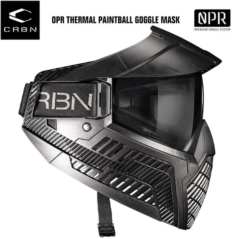 CLEARANCE Carbon OPR Operator Thermal Paintball Goggles Mask - Black