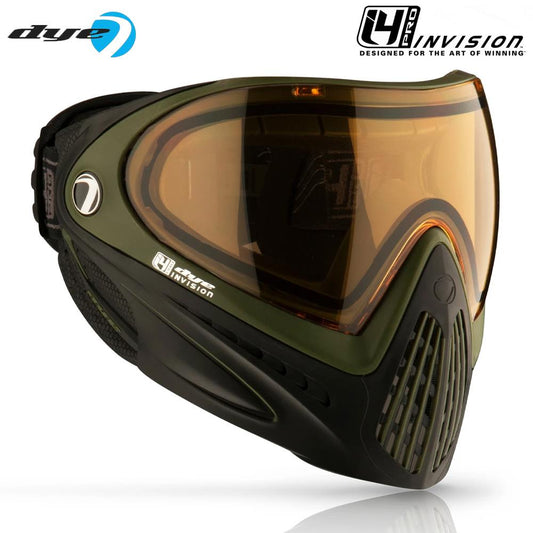 CLEARANCE Dye I4 PRO Thermal Paintball Mask Goggles - SRGNT (Black/Olive)