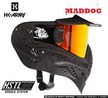 Maddog HK Army HSTL Goggle Paintball Airsoft Mask with Anti Fog Thermal Lens - Black w/ Fire Lens