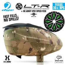 Dye LT-R Electronic Paintball Loader with HK Army Epic Speed Feed