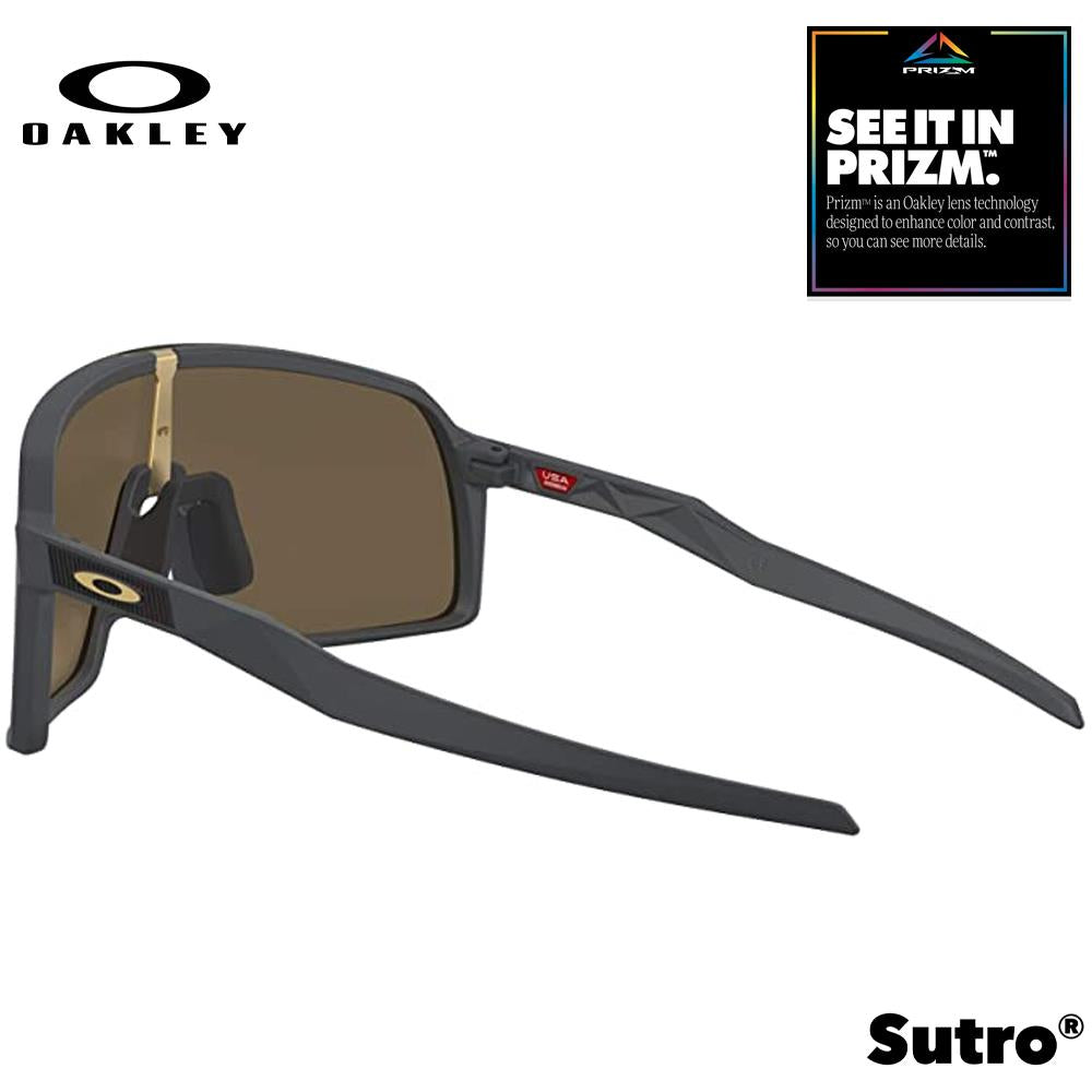Oakley Sutro Men's Sunglasses - Matte Carbon w/ PRIZM 24K Lenses