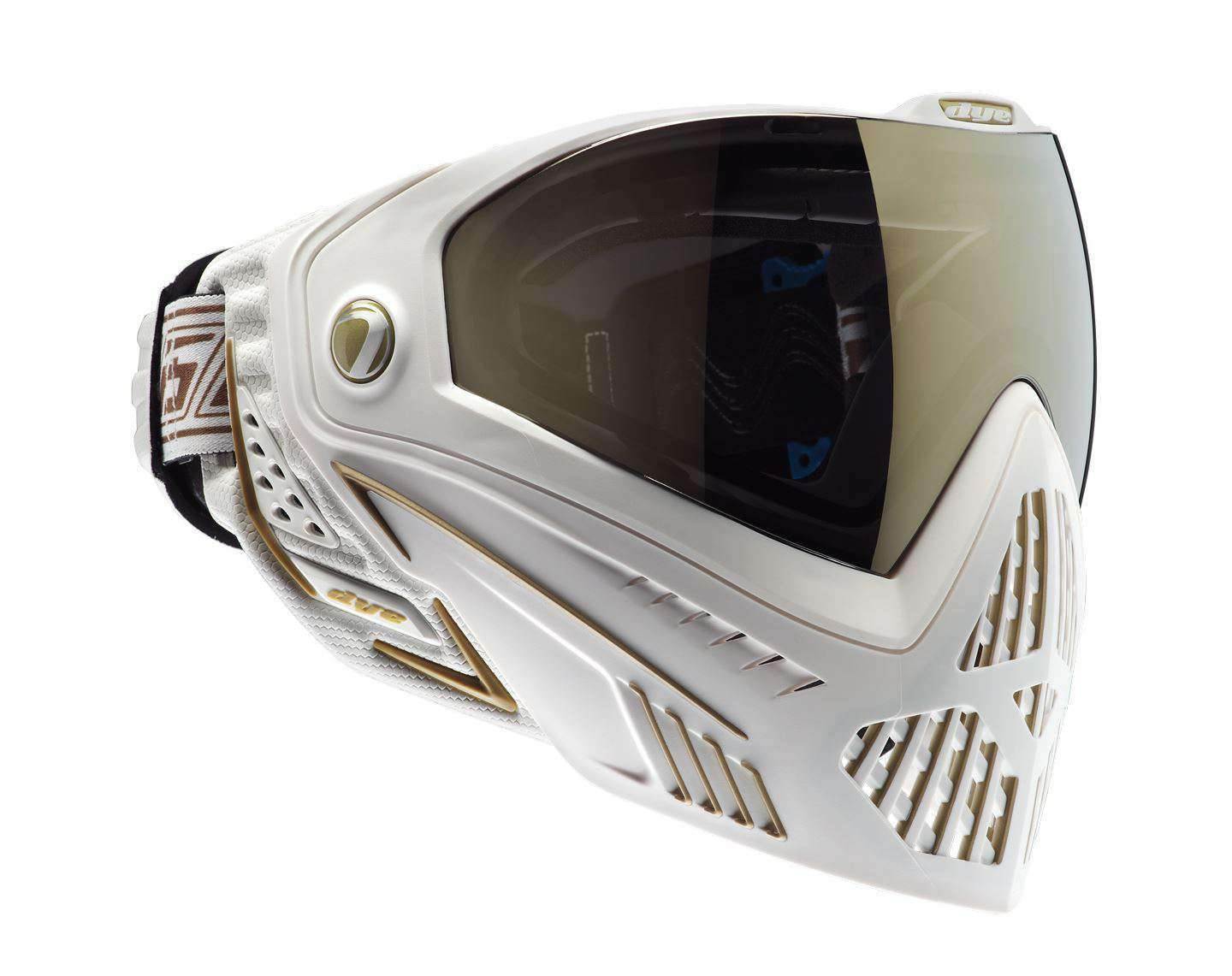 CLEARANCE - Dye i5 Paintball Goggles - White / Gold - OPEN BOX