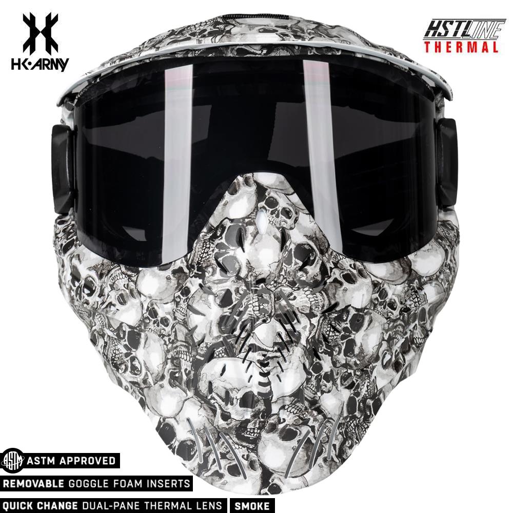 CLEARANCE HK Army HSTL Goggle Thermal Dual Paned Paintball Mask - Skulls - USED But NOT Abused