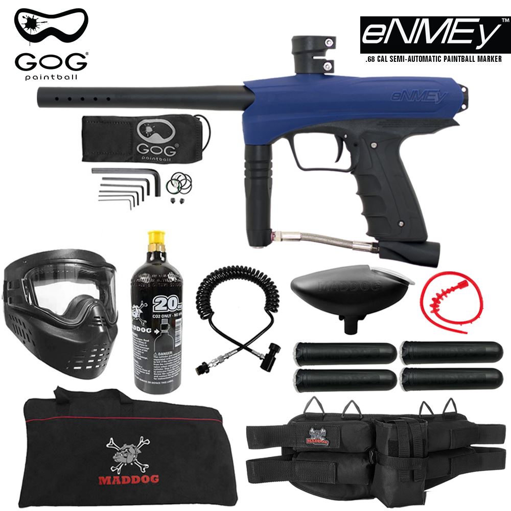 Maddog GoG eNMEy Paintball Gun Marker Specialist CO2 Starter Package