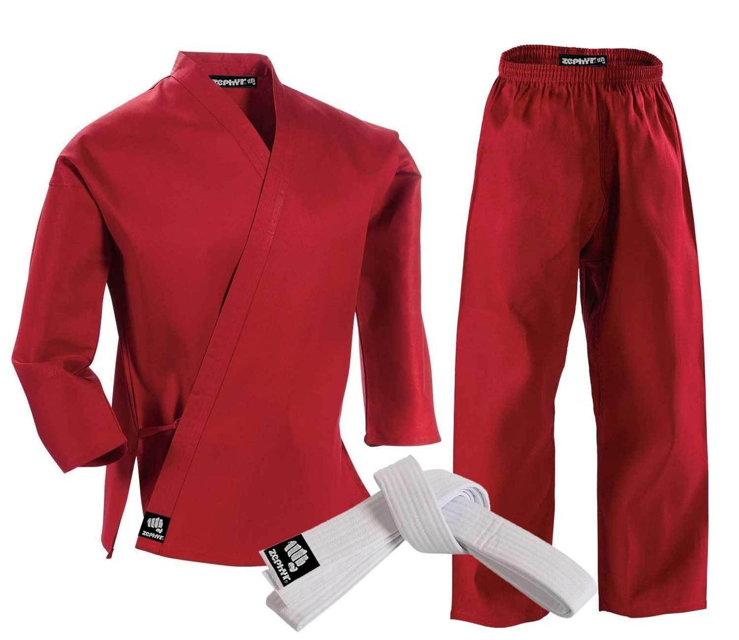 CLEARANCE - Zephyr Martial Arts Karate Gi Student Uniform - White Belt - OPEN BOX - PaintballDeals.com