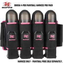 Empire Omega 4-Pod Paintball Harness Pod Pack - Black / Pink