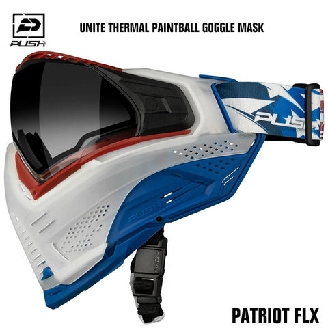 Push Paintball Unite Thermal Paintball Goggle Mask - Patriot FLX