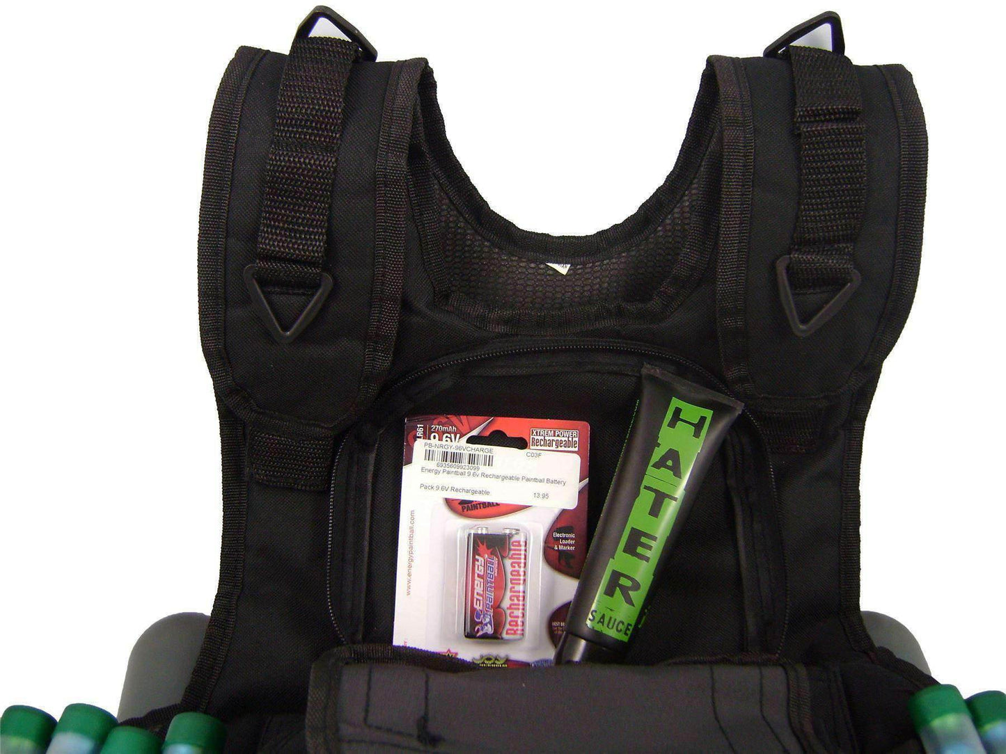 CLEARANCE - Maddog Tactical Paintball Vest - Black - OPEN BOX