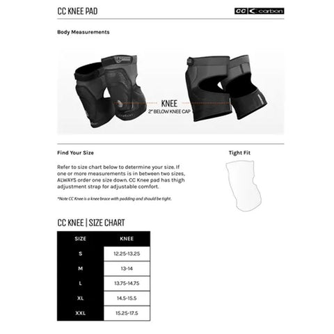 Carbon CRBN CC Paintball Knee Pads