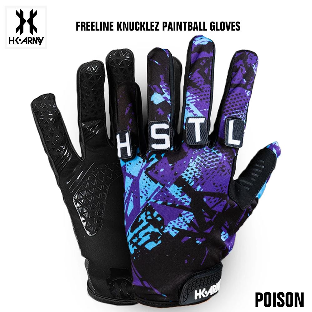 HK Army Freeline Knucklez Paintball Gloves - Poison