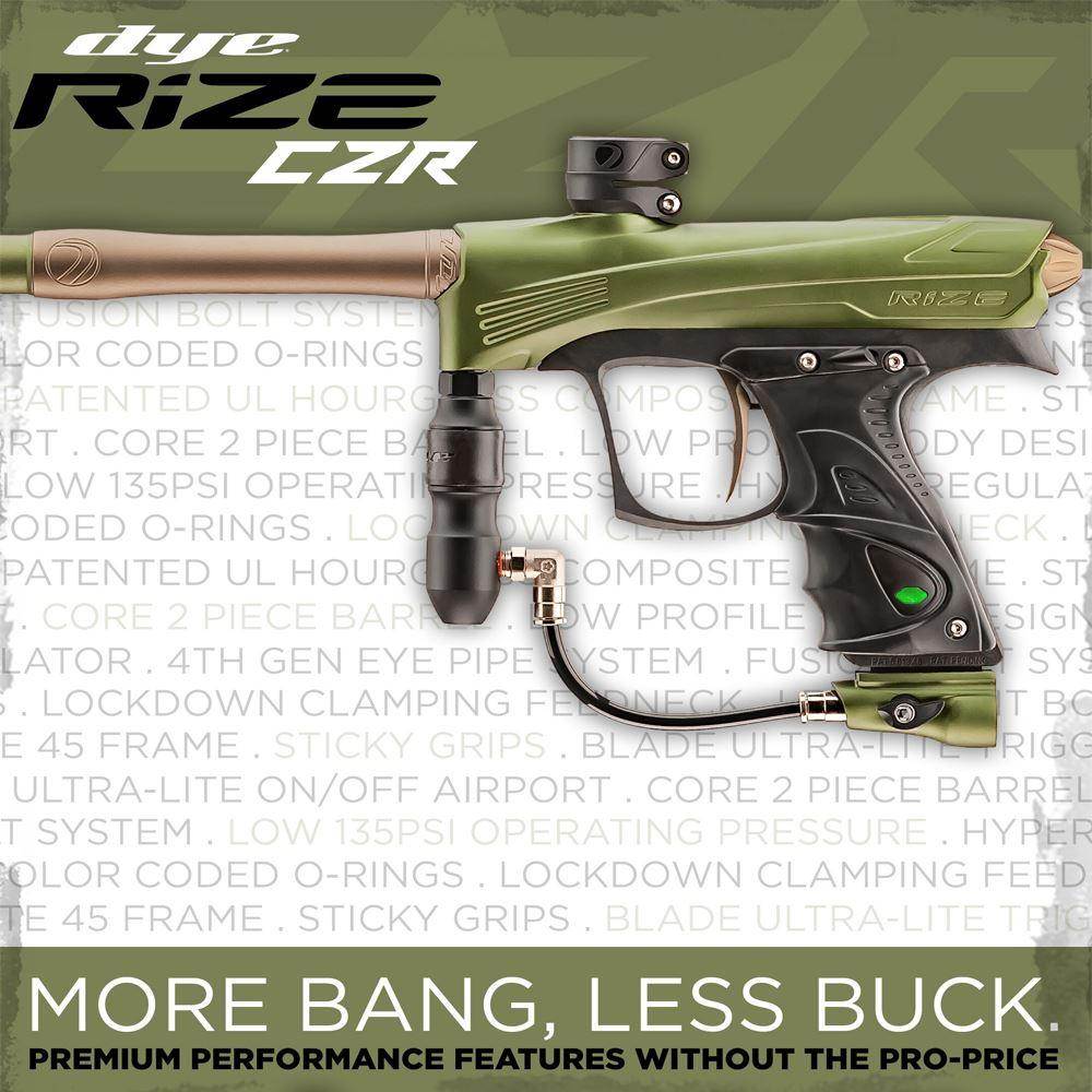 Dye Rize CZR Advanced HPA Paintball Gun Package