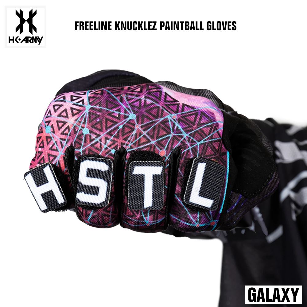 HK Army Freeline Knucklez Paintball Gloves - Galaxy