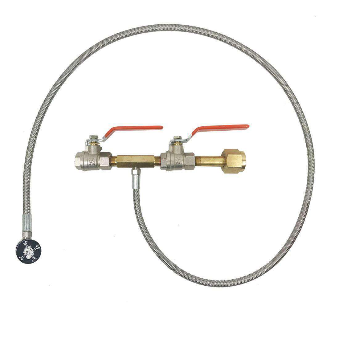 Maddog Paintball CO2 Fill Station, CO2 Dual Valve Bottle Refill Station for 12oz, 16oz, 20oz, + CO2 Tanks