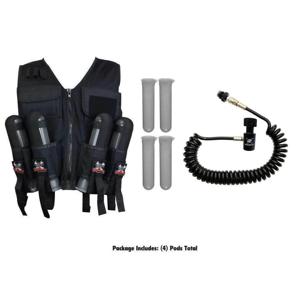 Maddog Tactical Sport Vest with Pods & Remote Coil Paintball Package