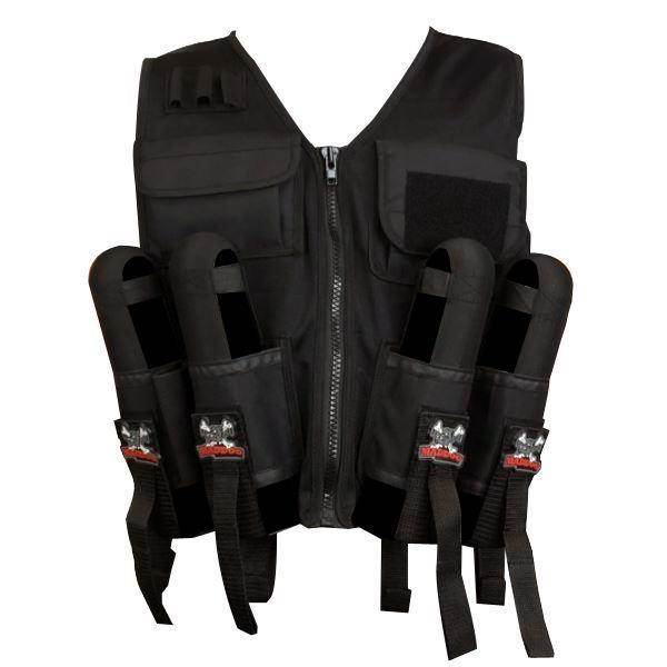 Maddog Lightweight Tactical Paintball Sport Vest | Holds 4 Pods & Tank Up to 90ci