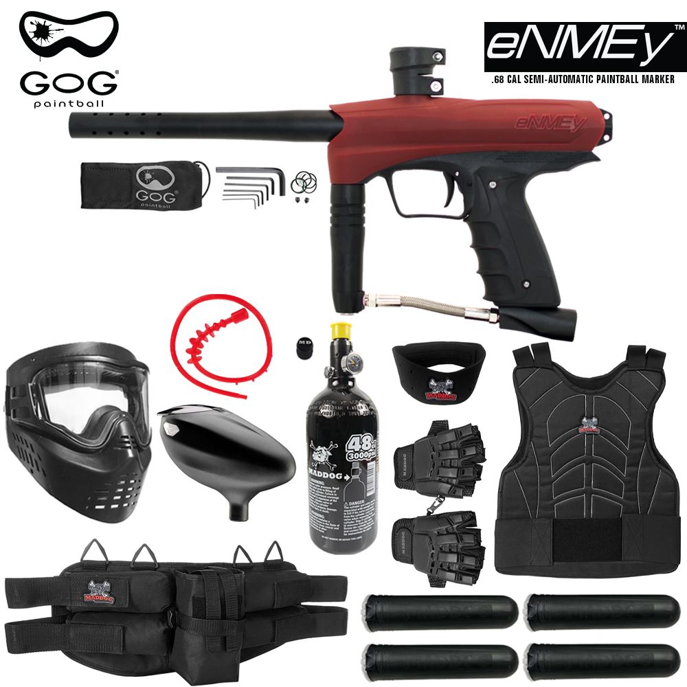 Maddog GoG eNMEy Paintball Gun Marker Protective HPA Starter Package