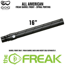 GoG Freak All American Paintball Barrel Front - Spiral Porting