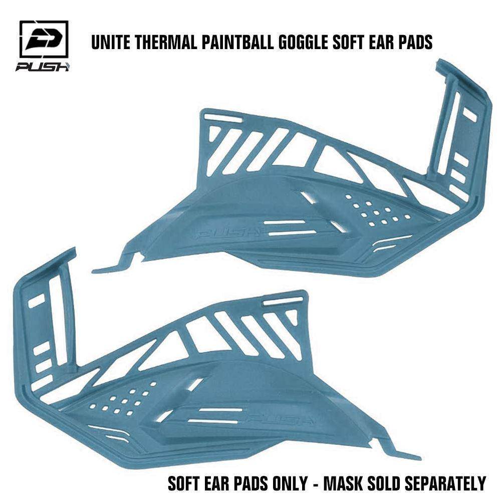 Push Unite Paintball Goggle Mask Soft Ear Pads - Light Blue - PaintballDeals.com