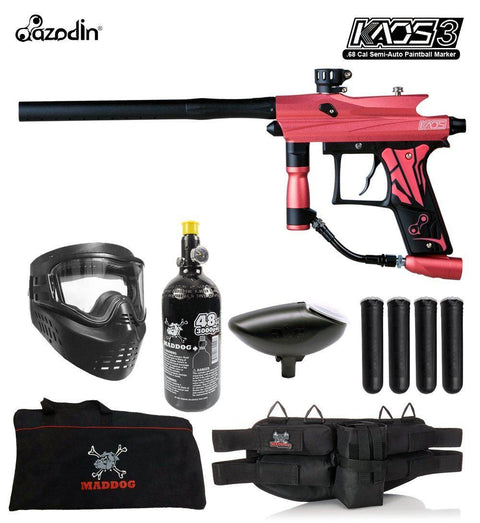 Maddog Azodin Kaos 3 Beginner HPA Paintball Gun Marker Starter Package B