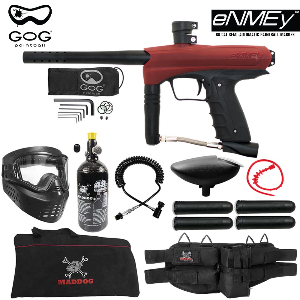 Maddog GoG eNMEy Paintball Gun Marker Specialist HPA Starter Package