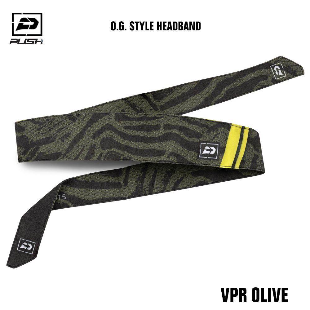 Push Paintball O.G. Style Headband - VPR Olive - PaintballDeals.com