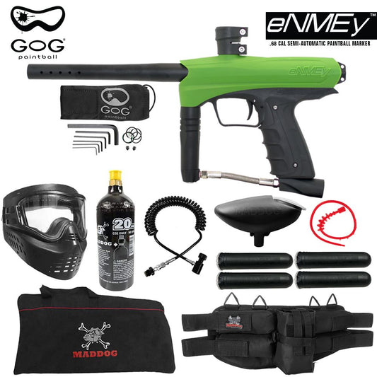 Maddog GoG eNMEy Paintball Gun Marker Specialist CO2 Starter Package