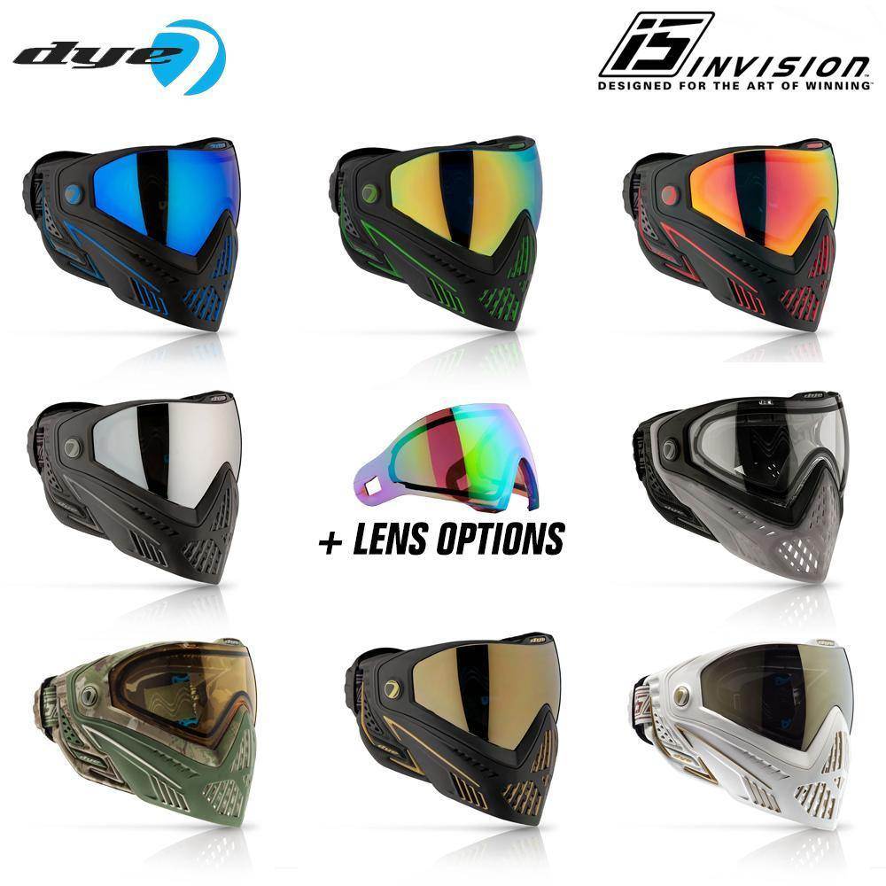 CLEARANCE - Dye i5 Paintball Goggles - White / Gold - Open Box