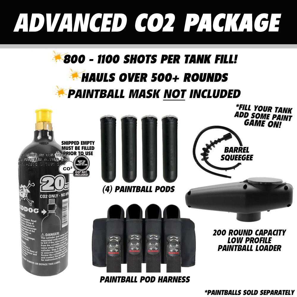 Maddog Tippmann A-5 Advanced Paintball Gun Marker Starter Package