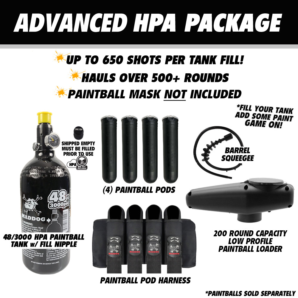 Maddog Tippmann A-5 Advanced Paintball Gun Marker Starter Package
