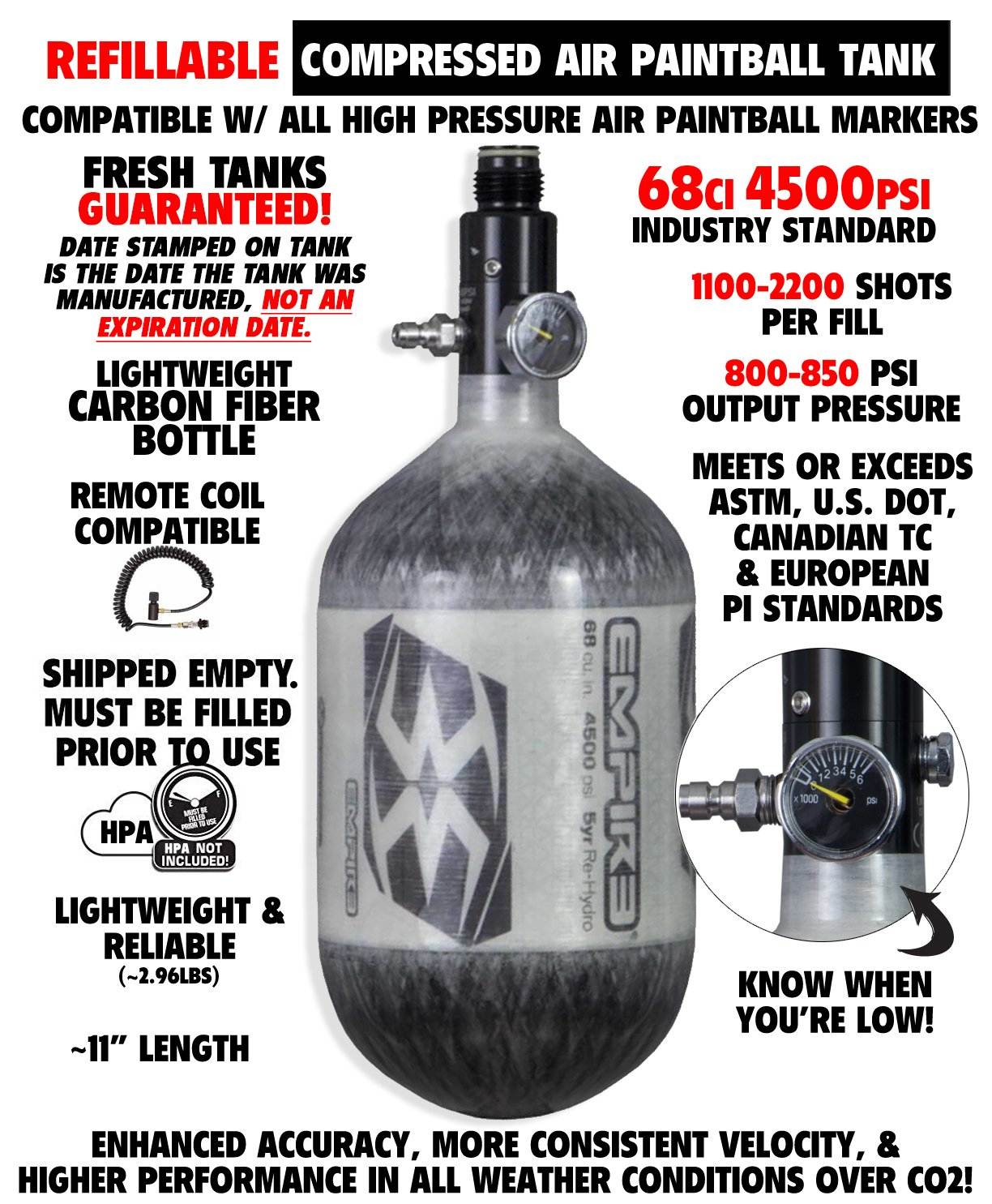 HPA Paintball Tanks From Paintball Deals.