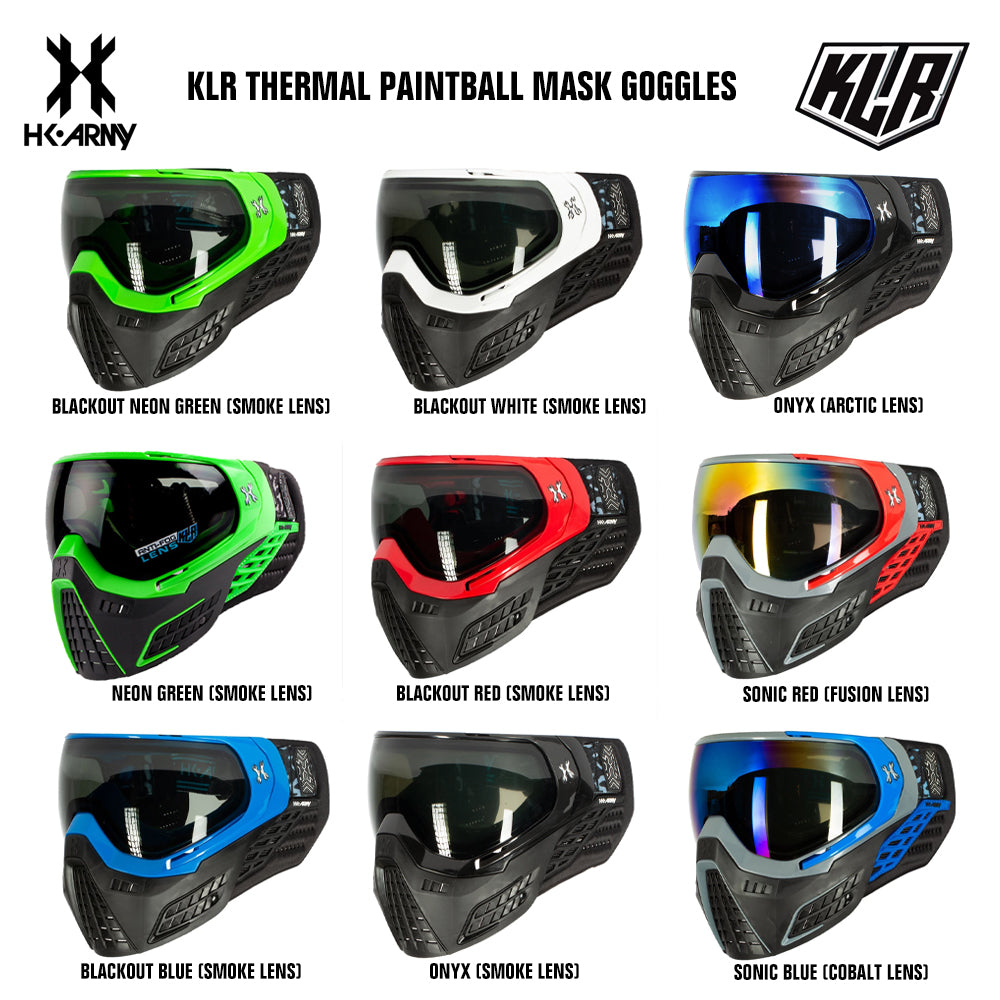 HK Army KLR Thermal Anti-Fog Paintball Mask Goggle