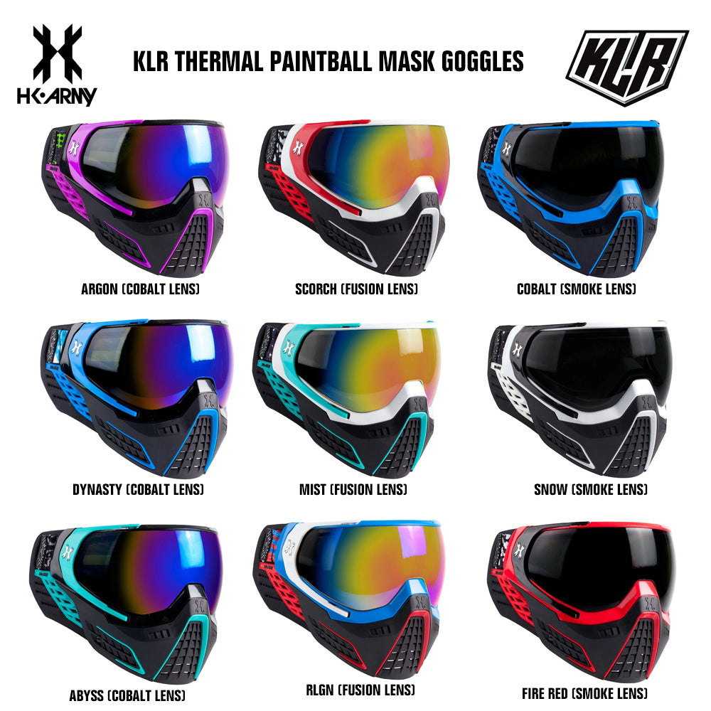 HK Army KLR Thermal Anti-Fog Paintball Mask Goggle