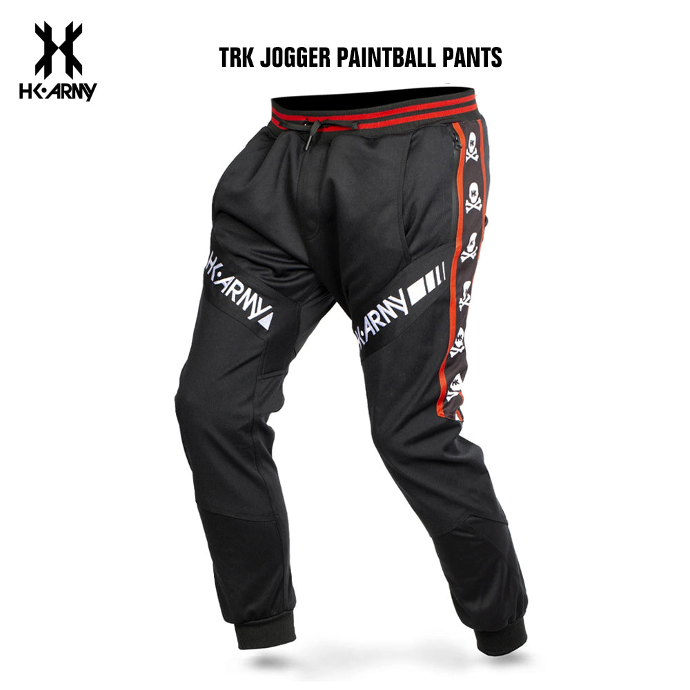 HK Army TRK Jogger Paintball Pants - Skulls Red