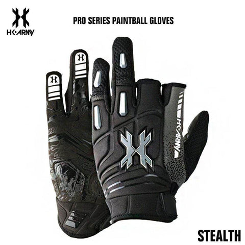 HK Army Pro Paintball Gloves - Stealth - PaintballDeals.com