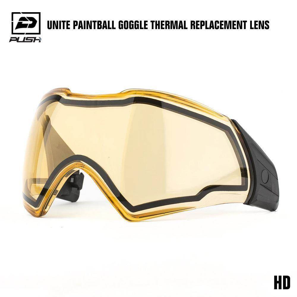 Push Unite Paintball Mask Goggle Thermal Replacement Lens w/ Protective Case - PaintballDeals.com