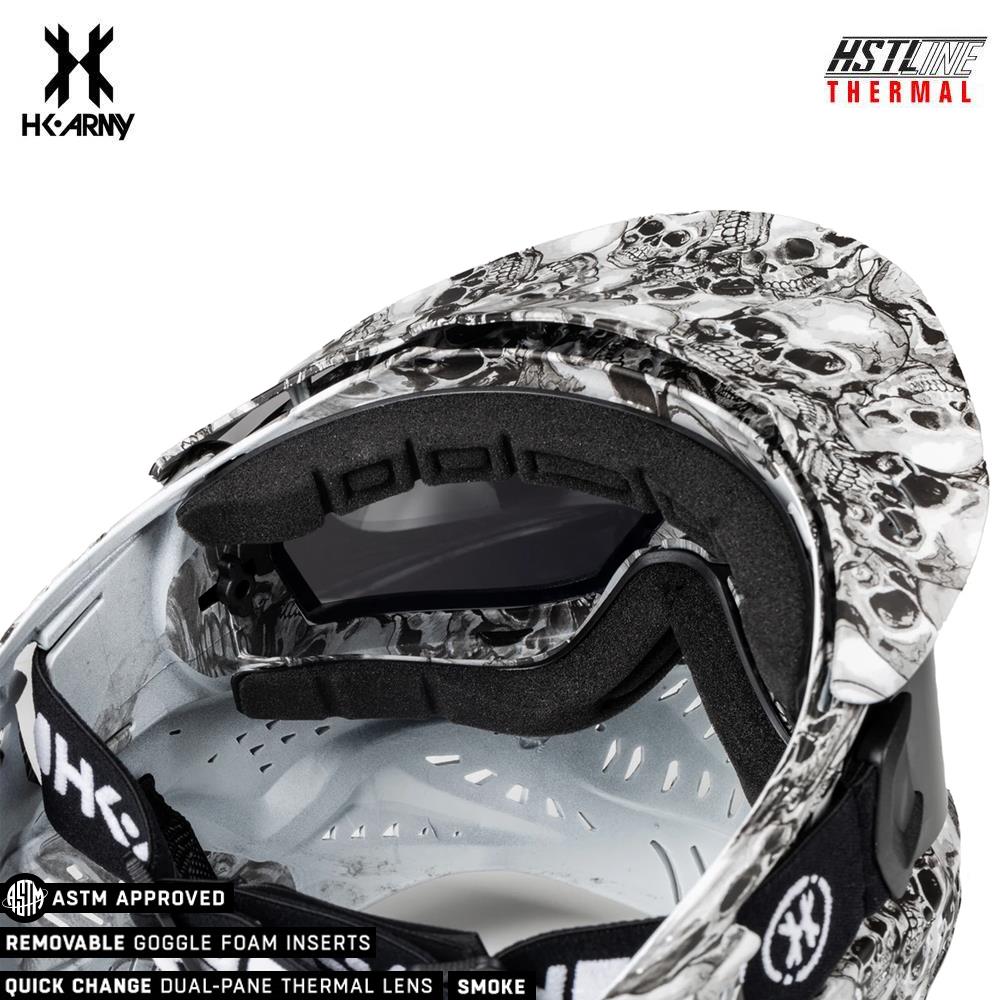 CLEARANCE HK Army HSTL Goggle Thermal Dual Paned Paintball Mask - Skulls - USED But NOT Abused