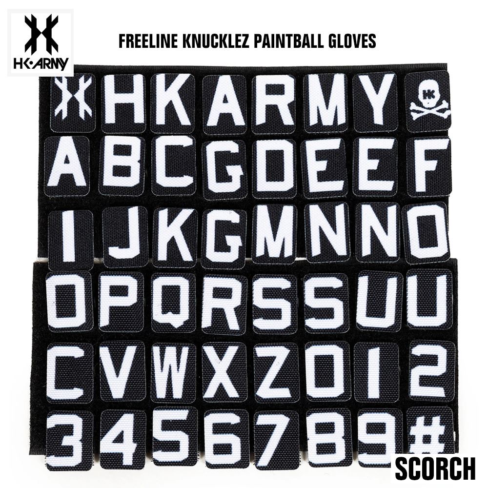 HK Army Freeline Knucklez Paintball Gloves - Scorch