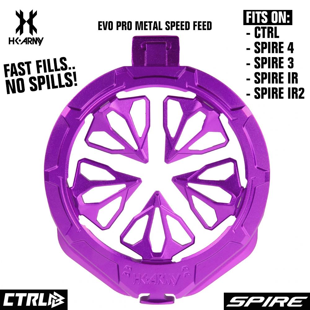 CLEARANCE HK Army Evo Pro Metal Speed Feed Paintball Loader Accessory - CTRL, Spire 4, Spire 3, Spire IR, Spire IR2 | Used But NOT Abused