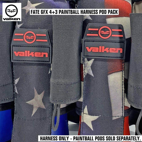Valken Fate GFX 4+3 Paintball Harness Pod Pack - PaintballDeals.com