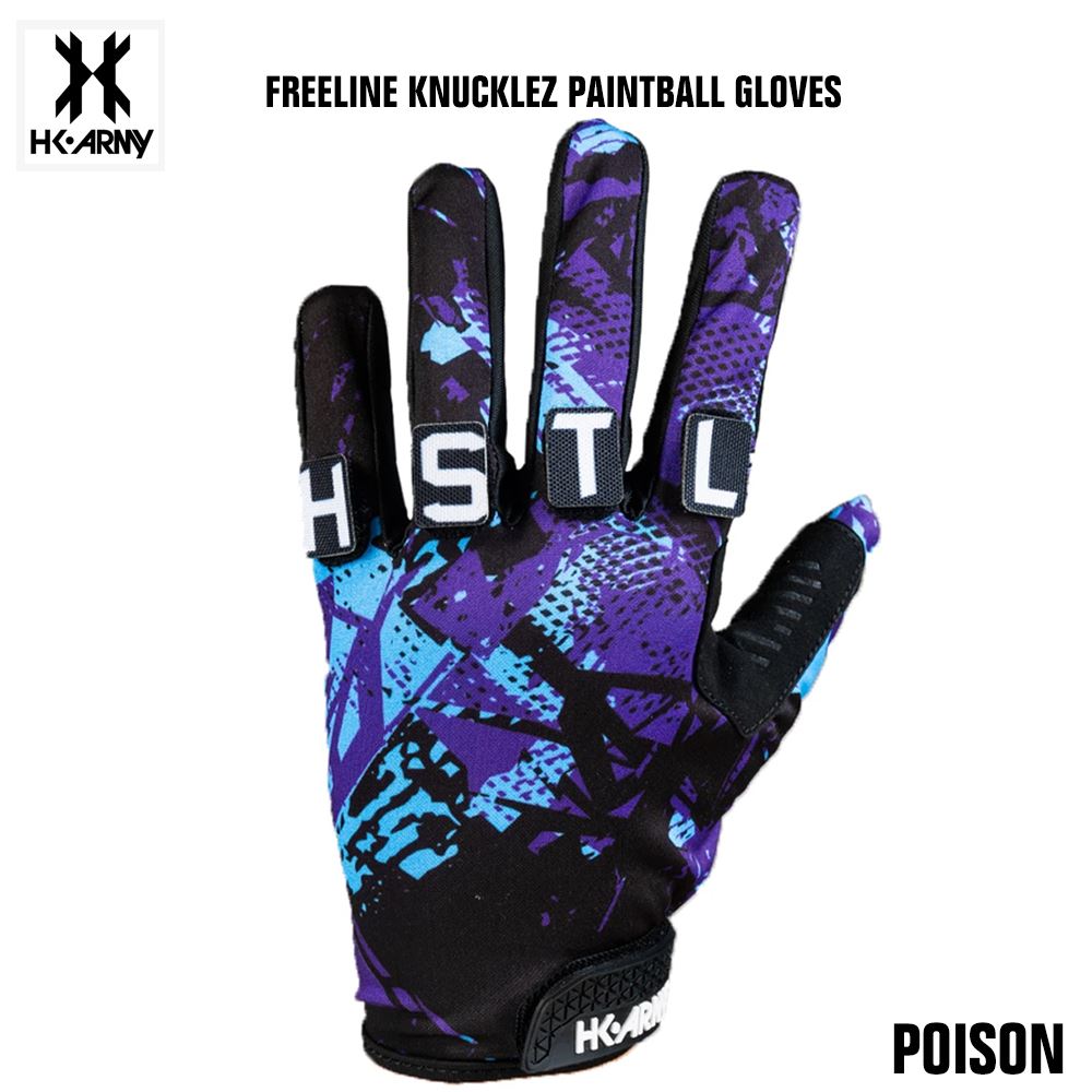 HK Army Freeline Knucklez Paintball Gloves - Poison