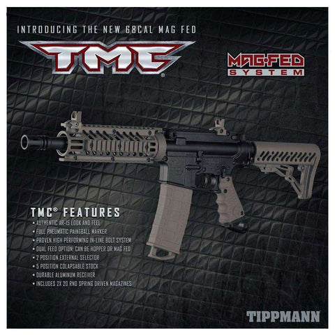 Tippmann TMC MAGFED Beginner Protective HPA Paintball Gun Package