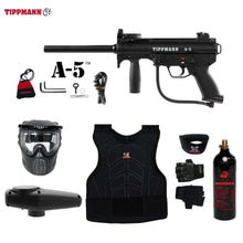 Tippmann A-5 Beginner Protective CO2 Paintball Gun Package