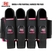 Empire Omega 4-Pod Paintball Harness Pod Pack - Black / Pink