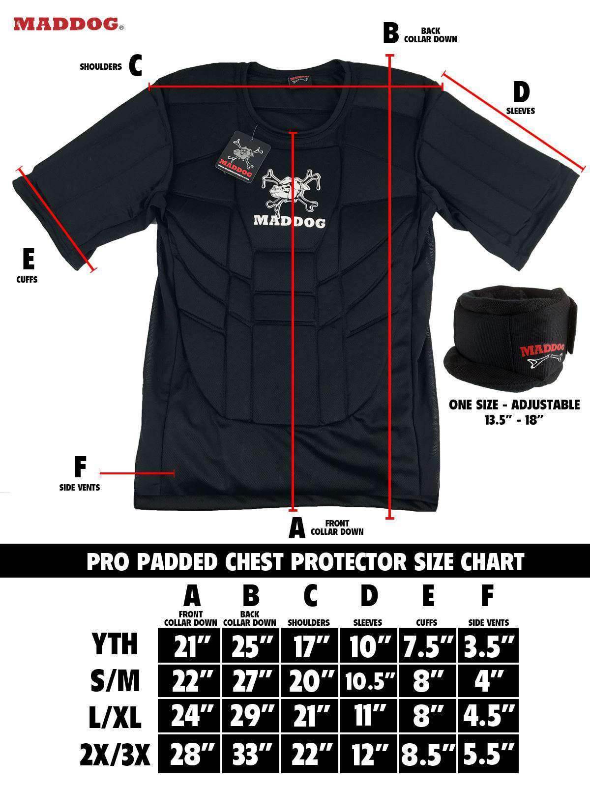 Maddog Pro Padded Neck & Chest Protector Combo Pack